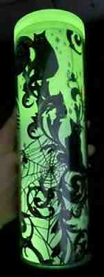 Starbucks Halloween 2021 Purple Cat & Spider Web Glow In Dark Tumbler 16oz - Sold on eBay Sep 22, 2021 for $29.99