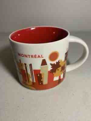 Starbucks You Are Here Collection MONTREAL 14 oz Coffee Mug 2015 Red Interior - Sold on eBay Sep 17, 2021 for $11.50
