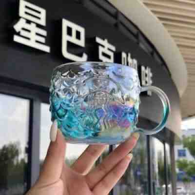 Starbucks Anniversary Fish Scale Glass Aurora Gradient Color Coffee Cup Goddess - Sold on eBay Jul 14, 2021 for $29.99