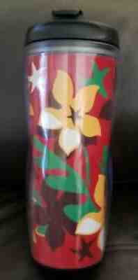 STARBUCKS 2004 flower floral red green yellow flip top TUMBLER 16 Oz. - Sold on eBay Jun 28, 2021 for $16.30