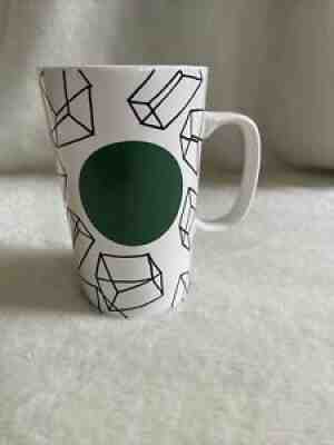 Starbucks Coffee Mug 2014 Green Cubes 16 Oz 5.5 x 3 Wide Collectible - Sold on eBay Sep 08, 2021 for $10.00