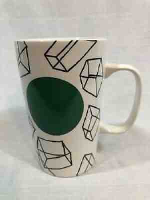 2014 Starbucks 16 oz Coffee Mug Green Cubes Prisms Dot Collection Geometric - Sold on eBay Aug 14, 2021 for $15.00