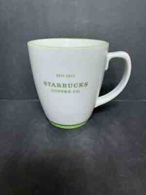 Starbucks Coffee Co. EST 1971 Abbey Logo Ceramic White & Green Mug 18 oz (2007) - Sold on eBay Sep 22, 2021 for $15.99