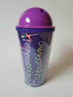 Starbucks Frappuccino Travel Tumbler Cold Cup Purple Dome Lid 14oz 2014 - Sold on eBay Sep 04, 2021 for $12.99