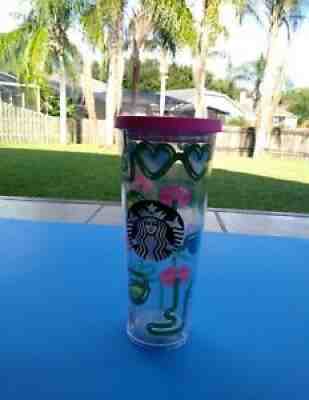 Starbucks 24.oz Heart Lips Tumbler Heart Venti Crazy straw 9"in 2014 nice! - Sold on eBay Aug 16, 2021 for $55.00