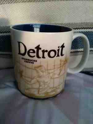 Starbucks DETROIT Coffee Mug Cup City Collector Series 2009 Blue 16 fl oz EUC - Sold on eBay Sep 23, 2021 for $10.50