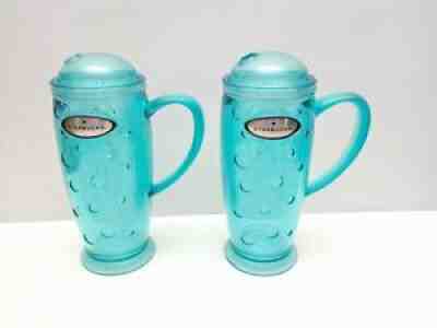 Starbucks Coffee 2003 Barista Rocket Tumbler Aqua Blue 16 Oz. - Set of 2 - Sold on eBay Aug 13, 2021 for $29.95
