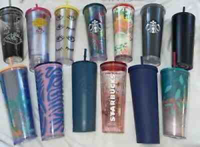 Starbucks tumbler bundle Floral Blink Sticker Glass Matte Ken Mixed Overseas - Sold on eBay Sep 22, 2021 for $137.50