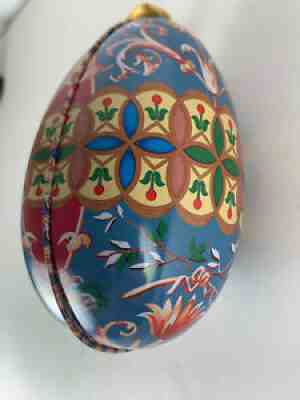 Vintage 1995 Starbucks Coffee Easter Egg Ornament Tin 4 1/2" long Candy - Sold on eBay Aug 08, 2021 for $20.00