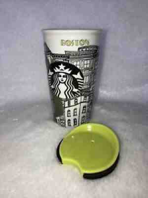 STARBUCKS 2015 BOSTON DOUBLE WALL TRAVELER CERAMIC TUMBLER MUG 12OZ - Sold on eBay Sep 07, 2021 for $80.00