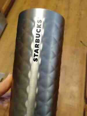 Starbucks 2015 Stainless tumbler travel mug quilted pattern 16 oz - Sold on eBay Jun 27, 2021 for $15.00