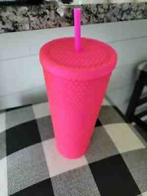 Starbucks Diamond Matte Barbie Hot Pink Studded Tumbler 2021 Straw Cup USA - Sold on eBay Sep 07, 2021 for $39.00