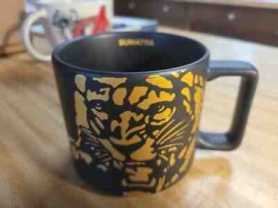 Starbucks Limited Edition Sumatra Lion Gold & Black Coffee Mug 14oz - Sold on eBay Sep 23, 2021 for $12.95