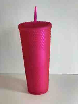 Starbucks Fall 2021 Neon Pink 24oz Studded Cold Cup FREE SHIPPING BRAND NEW - Sold on eBay Sep 23, 2021 for $45.00