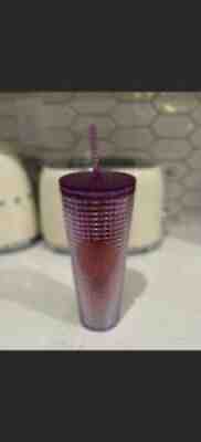 Starbucks Spring 2021: Grid pink to purple Tumbler - Sold on eBay Jul 30, 2021 for $30.00