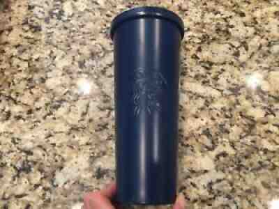 Starbucks Matte Blue Stainless Steel Cold Cup With Lid No Straw Mermaid Logo - Sold on eBay Aug 30, 2021 for $19.99