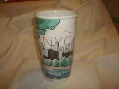 RARE Starbucks NYC New York City Central Park 12oz Ceramic Travel Mug No Lid - Sold on eBay Jul 28, 2021 for $79.99