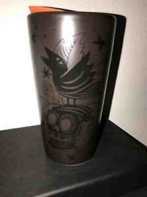 Starbucks Halloween 2020 Skull Crow Stars Black Ceramic Tumbler Orange Lid Limit - Sold on eBay Jul 12, 2021 for $39.99