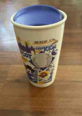 Disney Parks Starbucks Epcot Celebrate the Future Ceramic Travel Mug Tumbler NEW - Sold on eBay Sep 20, 2021 for $28.99