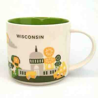 Starbucks Wisconsin Coffee Mug 14 oz You Are Here Collection Discontinued Cup - Sold on eBay Jul 10, 2021 for $22.99