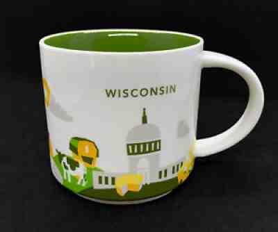 Starbucks WISCONSIN "You Are Here" YAH Collection 14 oz. Ceramic Coffee Mug - Sold on eBay Sep 23, 2021 for $12.99