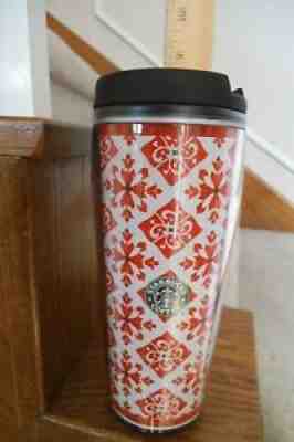 2002 STARBUCKS BARISTA RED HOLIDAY TRAVEL TUMBLER 16 OUNCES FREE SHIPPING - Sold on eBay Jul 22, 2021 for $10.97
