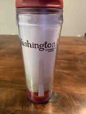 2004 STARBUCKS COFFEE WASHINGTON DC TRAVEL TUMBLER RED 12 OZ - Sold on eBay Jul 17, 2021 for $11.99