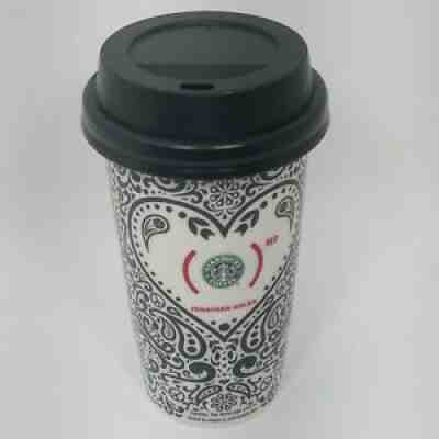 2010 STARBUCKS RED EDITION JONATHAN ADLER CERAMIC COFFEE MUG CUP - Sold on eBay Jul 24, 2021 for $24.99