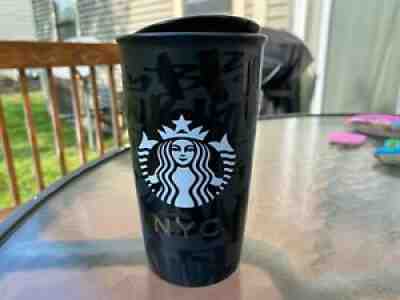 Starbucks Graffiti NYC New York City Black Ceramic Travel Tumbler 2015 RARE - Sold on eBay Sep 14, 2021 for $249.99