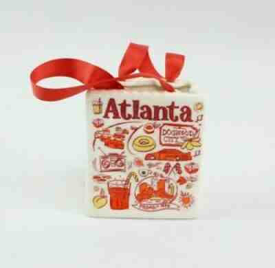STARBUCKS Atlanta Been There Tote Shopping Bag Ceramic Ornament 3.25â? - Sold on eBay Sep 17, 2021 for $9.99