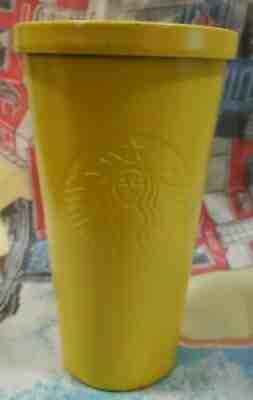 Starbucks Matte Chartreuse Yellow Stainless Steel Cold Cup 16 fl oz Tumbler - Sold on eBay Sep 05, 2021 for $29.99