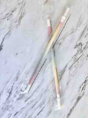 Starbucks Rainbow Stripes Ombre Cold Cup Reusable Straws Set of 2 Pride NEW HTF - Sold on eBay Aug 14, 2021 for $11.00