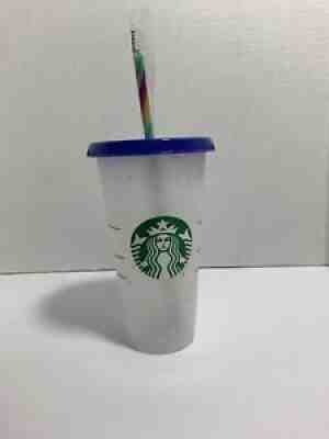 Starbucks Confetti Color Changing Cup Rainbow Straw Pride Summer 2020 Reusable - Sold on eBay Jul 08, 2021 for $10.85