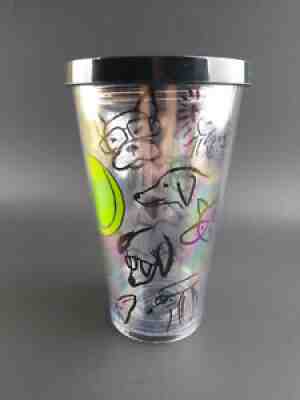 STARBUCKS 2014 Limited Edition Doodle Dogs Tennis Ball Acrylic Tumbler 16oz - Sold on eBay Sep 13, 2021 for $19.99