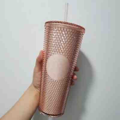 Starbucks Pale Rose Gold Cherry Blossom Studded Cold Cup 710ml NWT + DHL - Sold on eBay Sep 01, 2021 for $139.99