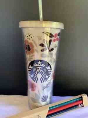 Starbucks 24oz Acrylic Tumbler Flowers Botanical New Siren Logo Pre-Owned - Sold on eBay Jul 25, 2021 for $138.50