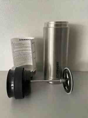 NEW Starbucks Portable French Coffe Press Stainless Steel Tumbler 10OZ Thermo - Sold on eBay Aug 11, 2021 for $39.95