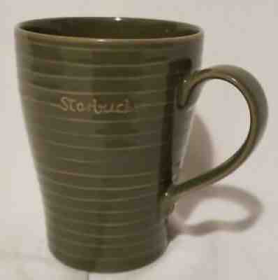 STARBUCKS Olive Avocado Green 2009 Ribbed Design House Stockholm Mug 12oz Logo - Sold on eBay Sep 02, 2021 for $5.99