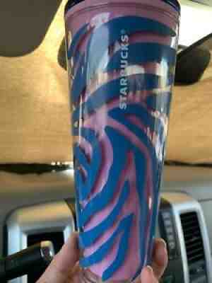 Starbucks June release New 2021 Summer Zebra cold cup 24oz - Sold on eBay Sep 22, 2021 for $16.50