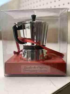 1999 Starbucks Coffee Maker Christmas Ornament Limited Edition - Sold on eBay Sep 10, 2021 for $41.00
