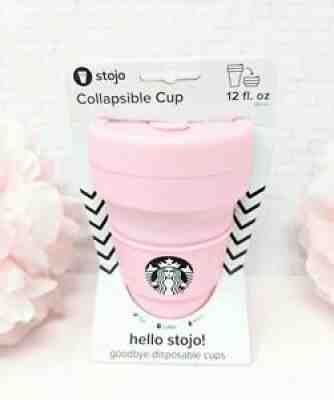 Starbucks Pink Sakura Cherry Blossom Wreath STOJO Collapsible Travel Mug IMPORT - Sold on eBay Sep 20, 2021 for $44.99