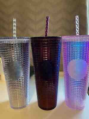 Starbucks Holiday 2020 disco grid cups lot - plum berry, pink, silver- Christmas - Sold on eBay Jun 27, 2021 for $80.00