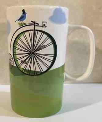 Starbucks 2014 Green Dot Bicycle Cycling White Tall 16 oz Coffee Mug / Latte Cup - Sold on eBay Jul 30, 2021 for $9.99