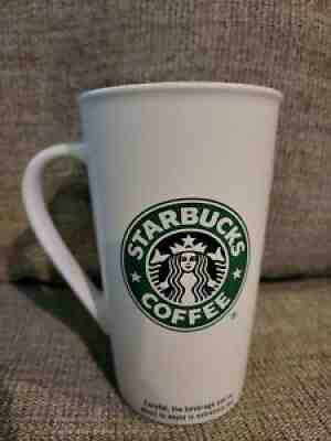 Starbucks 2005 Mug Tall White Ceramic Coffee Cup with Mermaid Logo 16oz - Sold on eBay Aug 11, 2021 for $5.99