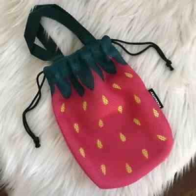 Starbucks Japan Limited Edition Strawberry Mesh Drawstring Tote Bag RARE! - Sold on eBay Jul 20, 2021 for $14.00
