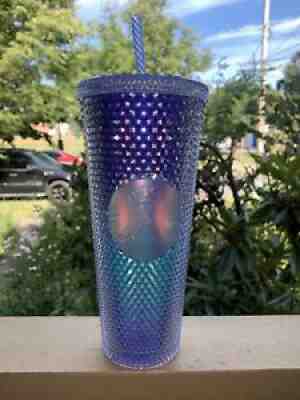 Starbucks Summer 2021 BLUE OMBRE BLING Studded Cold Cup Tumbler 24oz - Sold on eBay Jun 27, 2021 for $53.00