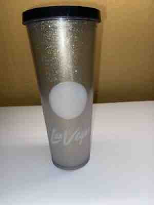 Starbucks 24 oz Venti Cold Cup Tumbler Las Vegas No Straw Gold Ombre - Sold on eBay Sep 23, 2021 for $14.99