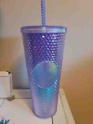STARBUCKS Studded Mermaid Blue Teal Purple Ombre Venti Bling Tumbler Cup 24oz. - Sold on eBay Jul 08, 2021 for $57.00
