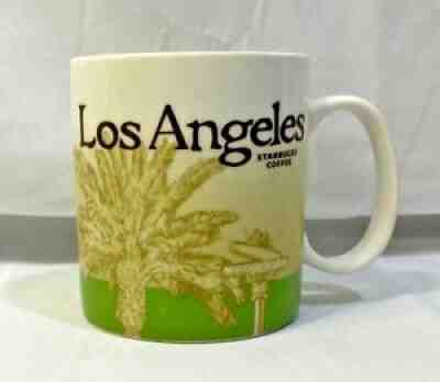 Starbucks Coffee Los Angeles Cup Mug Collector Series-Palm Tree/Rodeo Dr/Skyline - Sold on eBay Aug 02, 2021 for $10.64
