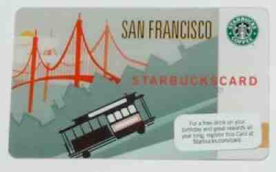 San Francisco Starbucks 2009 Gift Card Cable Car Trolley NEVER USED - Sold on eBay Aug 04, 2021 for $34.99